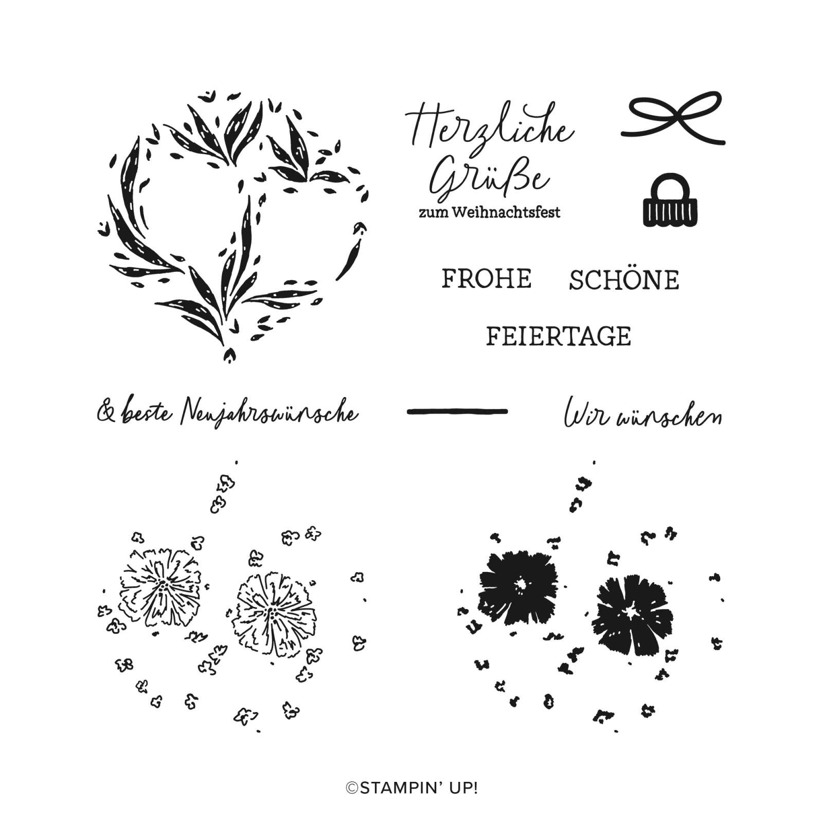 SET DE TAMPONS EN RÉSINE BLUMIGER BAUMSCHMUCK (ALLEMAND)