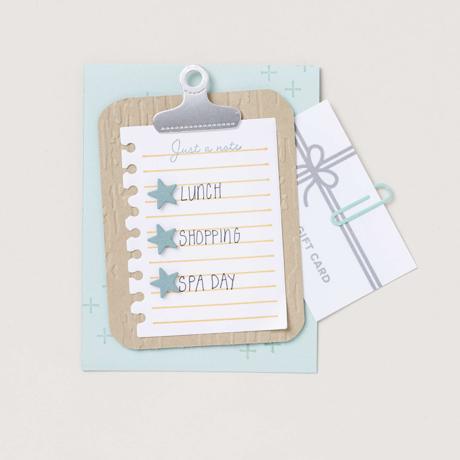 JUST A NOTE CLING STAMP SET (ENGLISH)