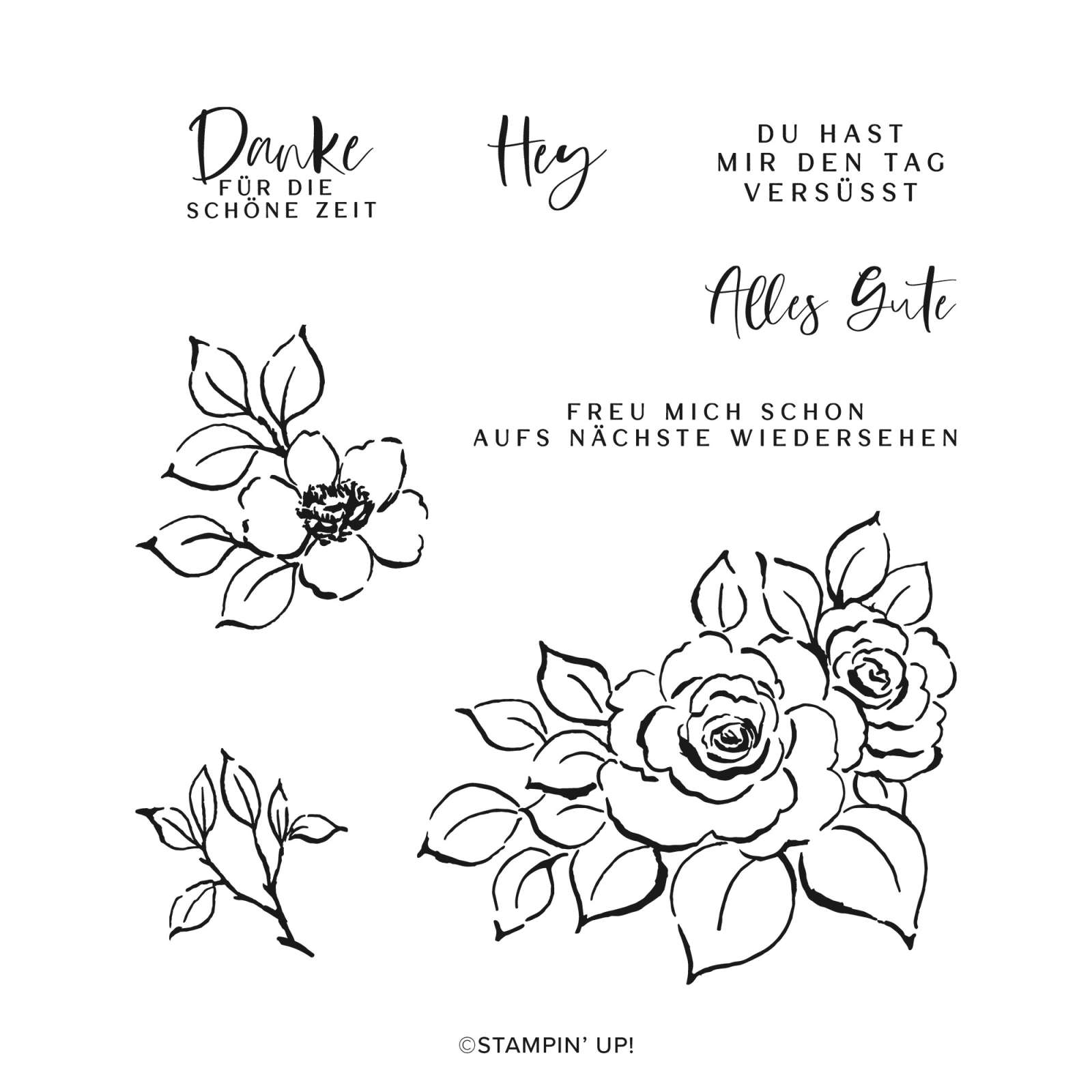 BEZAUBERNDE GRÜSSE CLING STAMP SET (GERMAN)