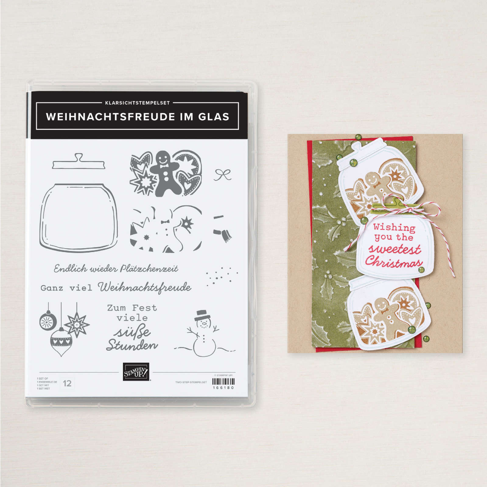 STEMPELSET KLARSICHT WEIHNACHTSFREUDE IM GLAS (DEUTSCH)