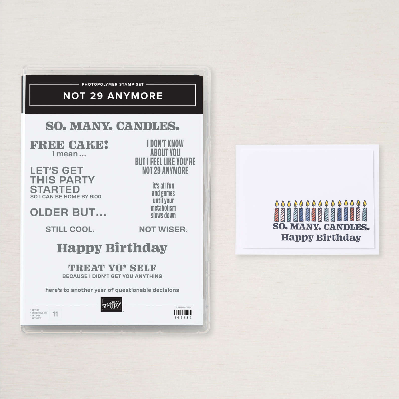 NOT 29 ANYMORE PHOTOPOLYMER STAMP SET (ENGLISH)