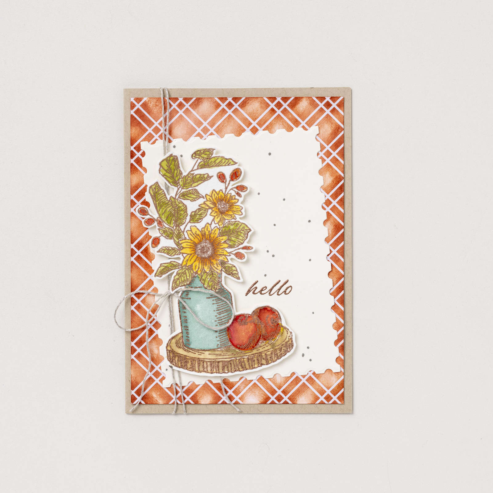 RUSTIC CENTERPIECE CLING STAMP SET