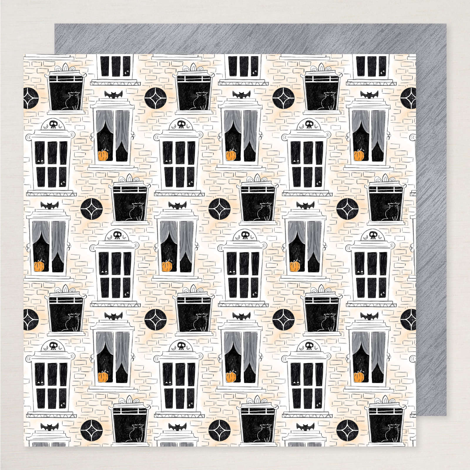 SPECIAAL DESIGNPAPIER SPOOKY SWEET 12" X 12" (30,5 X 30,5 CM)