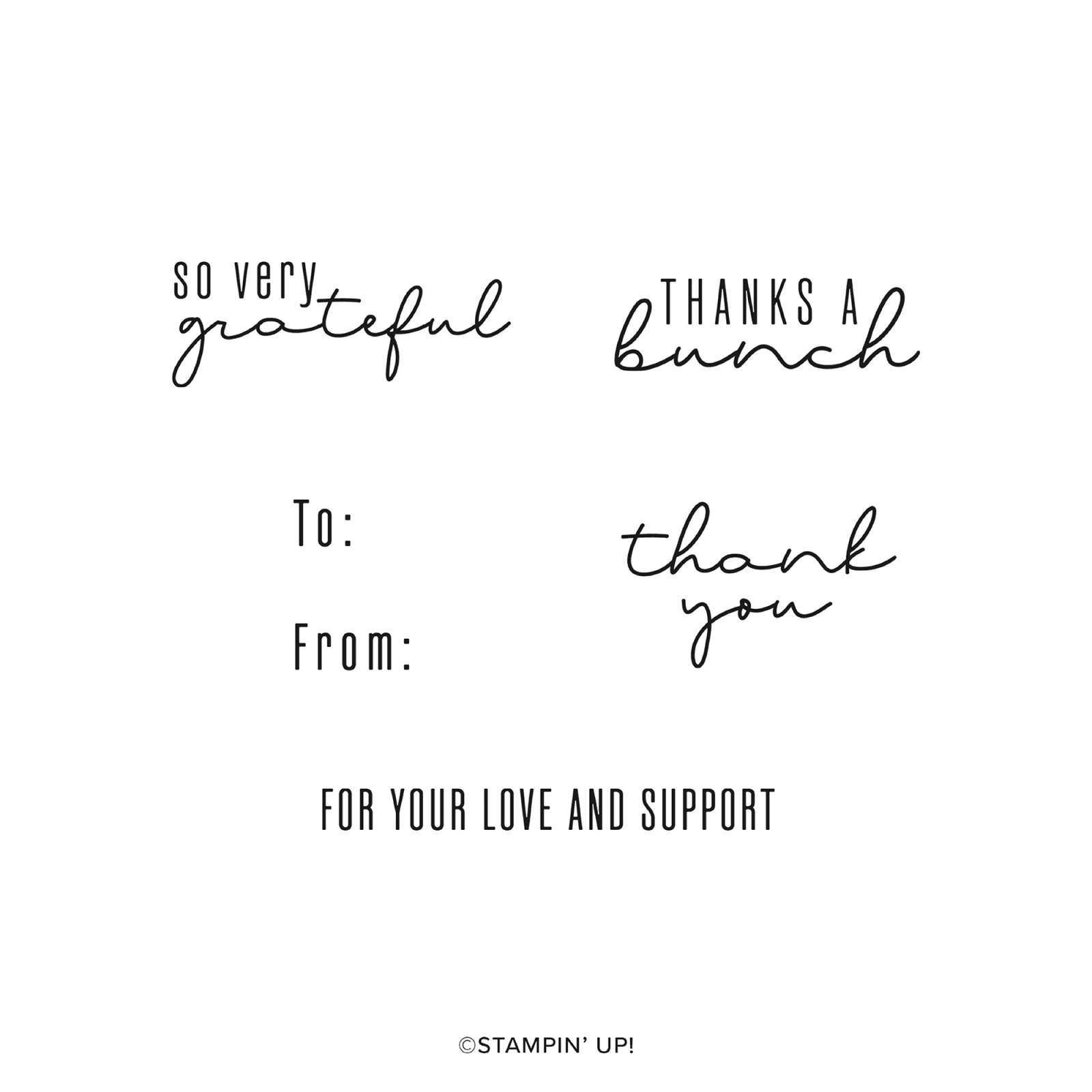 BUNCH OF THANKS KIT (ENGLISH)