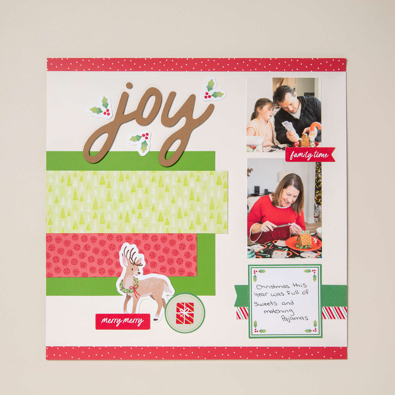 REINDEER MEMORIES SCRAPBOOKING WORKSHOP KIT (ENGLISH)