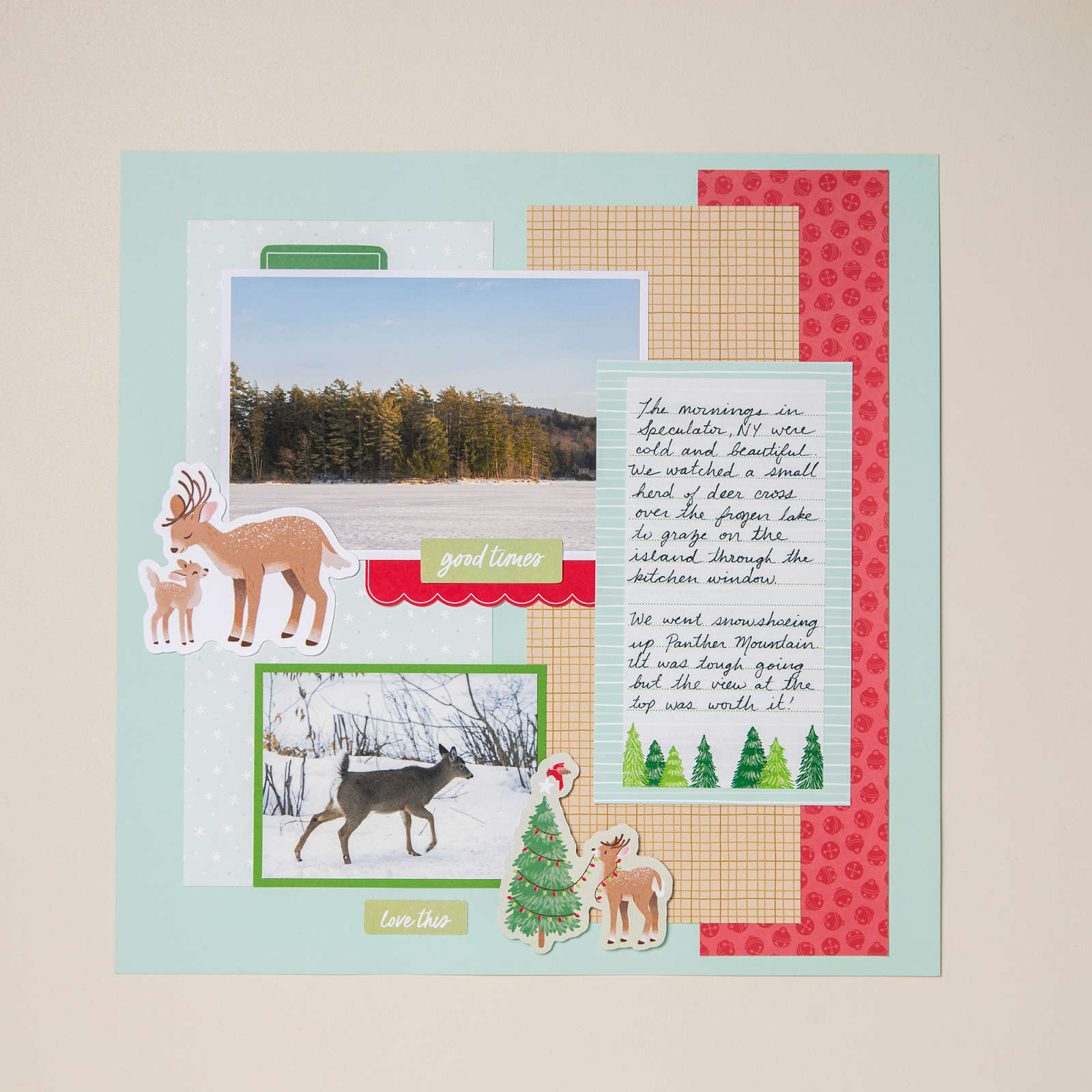 REINDEER MEMORIES SCRAPBOOKING WORKSHOP KIT (ENGLISH)