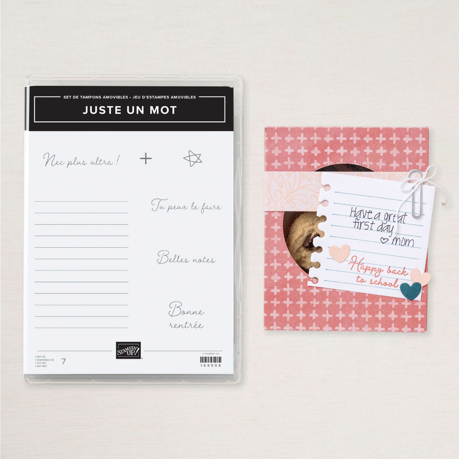 JUSTE UN MOT CLING STAMP SET (FRENCH)