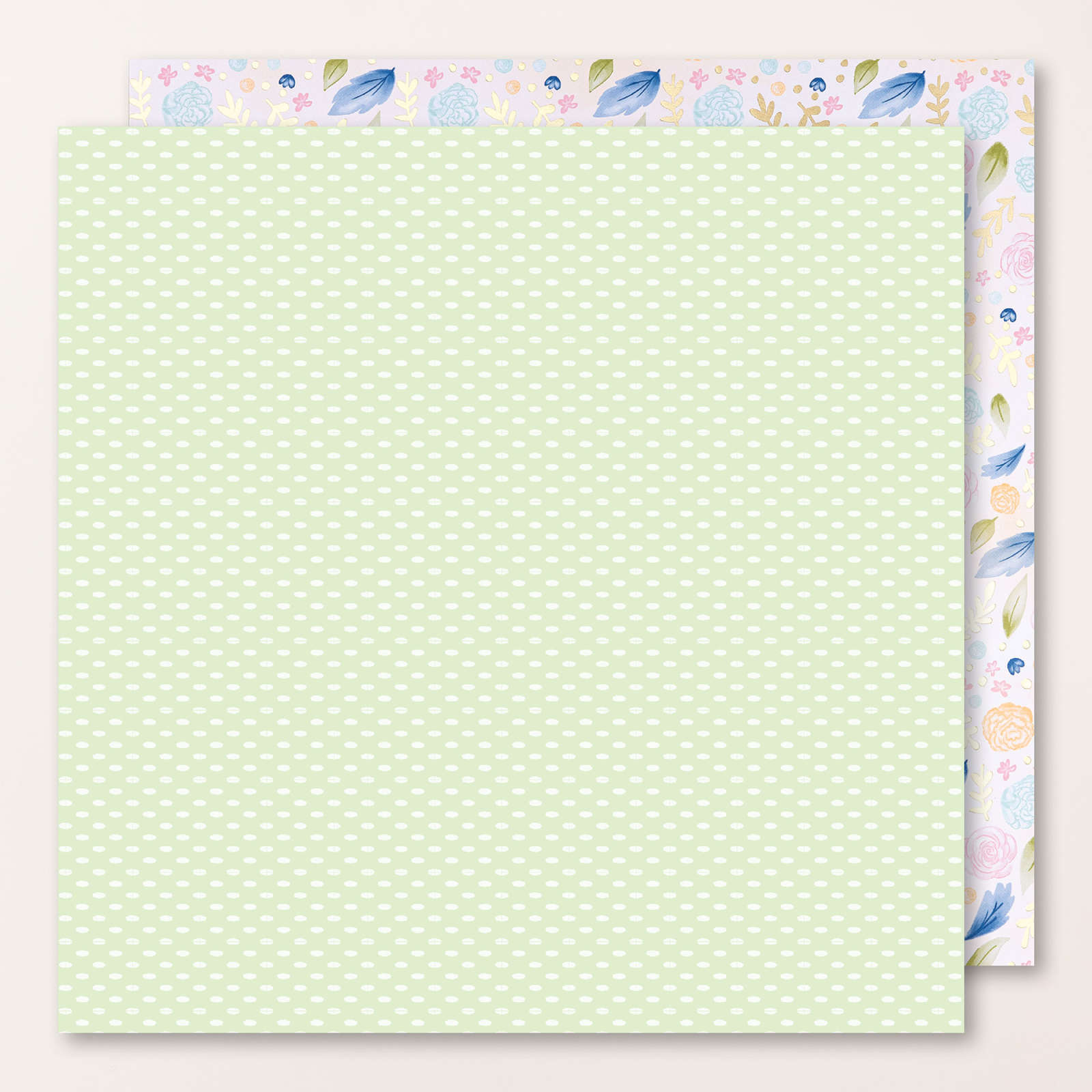 SPECIAAL DESIGNPAPIER WILDFLOWER BIRTHDAY MET STICKERVEL (ENGELS)