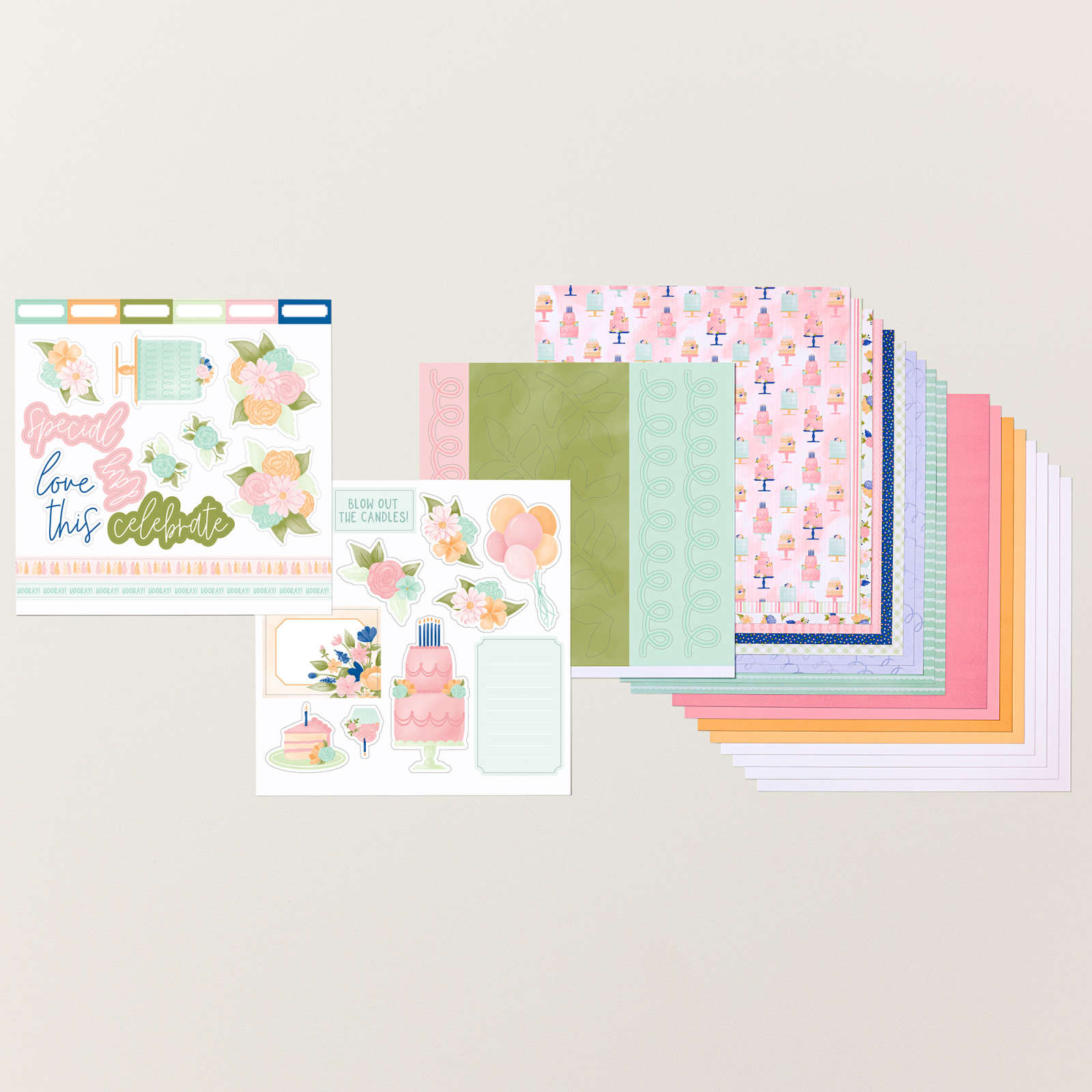 WORKSHOPPAKKET VOOR SCRAPBOOKS - WILDFLOWER CELEBRATIONS (ENGELS)