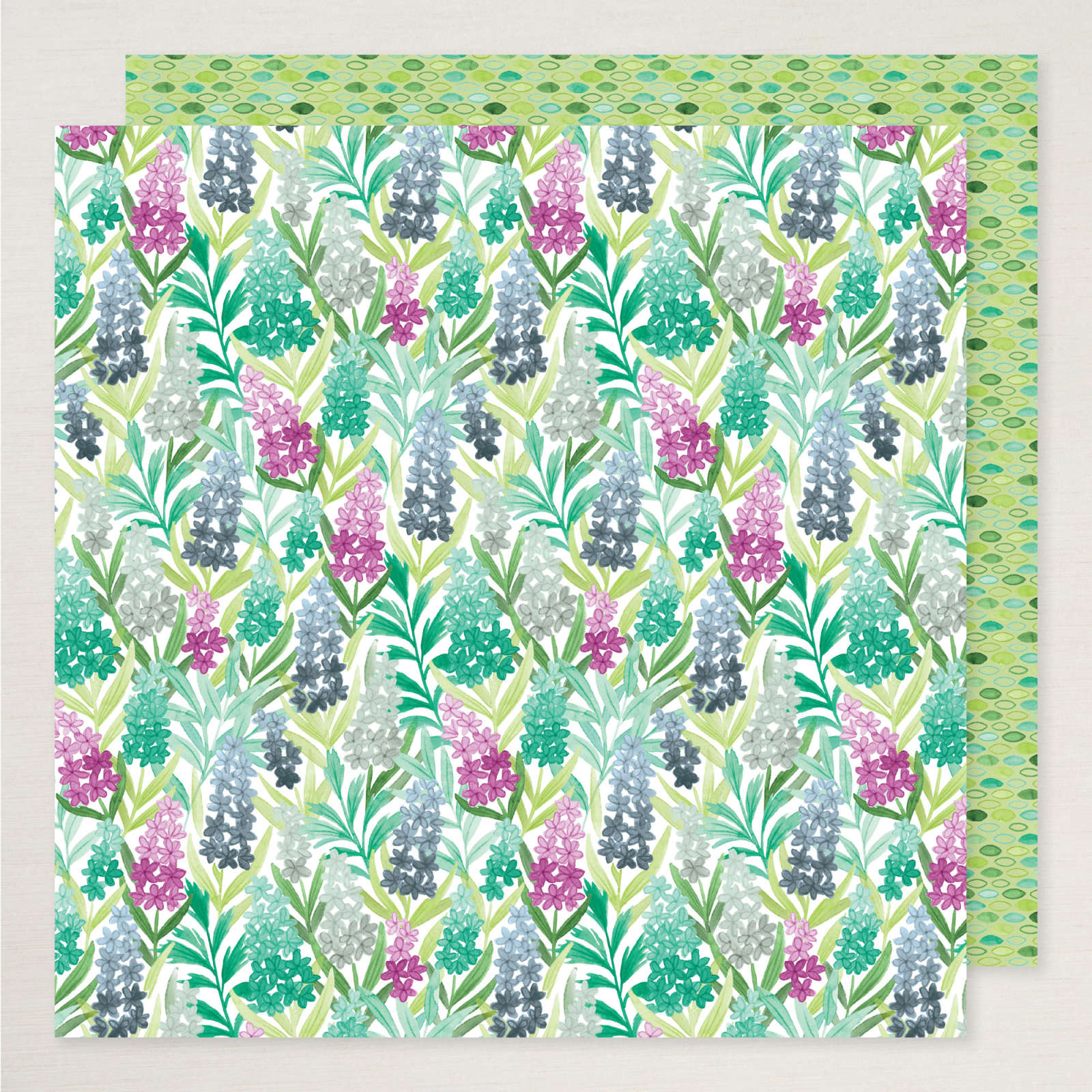 DESIGNERPAPIER 12" X 12" (30,5 X 30,5 CM) UND AUFKLEBERBOGEN FRÖHLICH FLORAL (ENGLISCH)