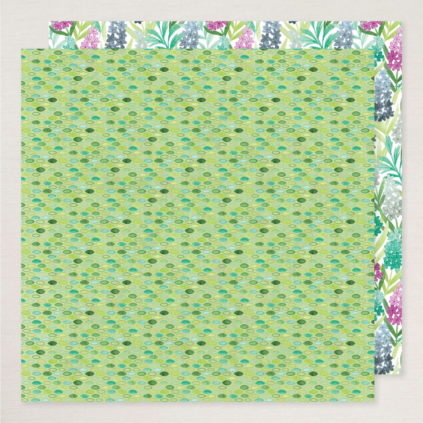 DESIGNERPAPIER 12" X 12" (30,5 X 30,5 CM) UND AUFKLEBERBOGEN FRÖHLICH FLORAL (ENGLISCH)
