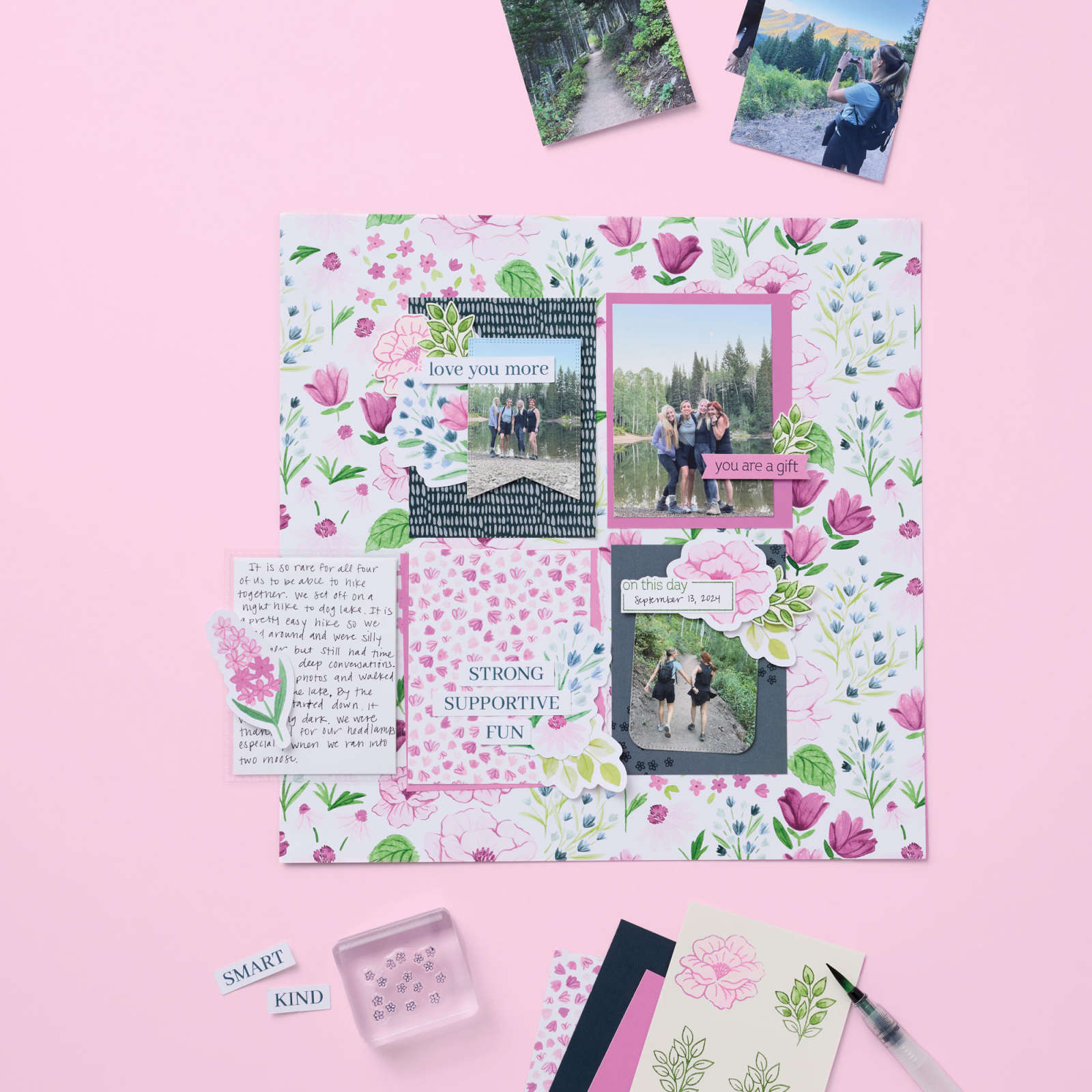 DESIGNERPAPIER 12" X 12" (30,5 X 30,5 CM) UND AUFKLEBERBOGEN FRÖHLICH FLORAL (ENGLISCH)