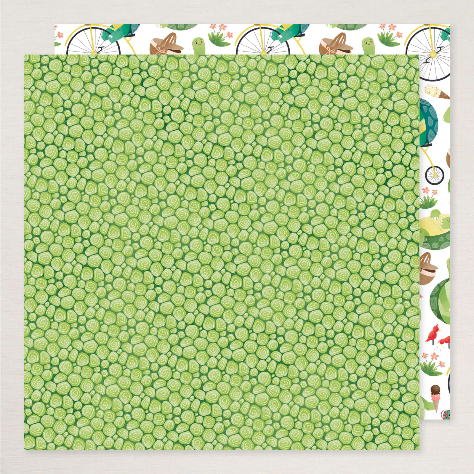 TURTLE-Y CUTE DESIGNER SERIES PAPER & STICKER SHEET (ENGLISH)