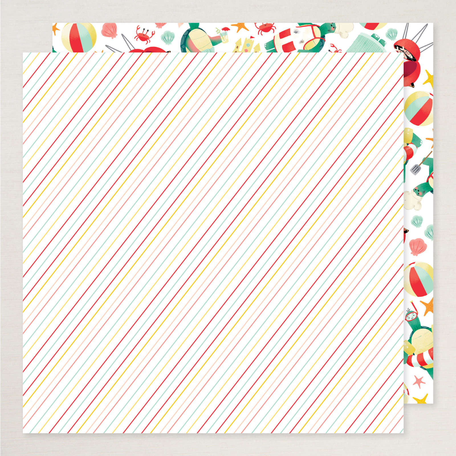 TURTLE-Y CUTE DESIGNER SERIES PAPER & STICKER SHEET (ENGLISH)