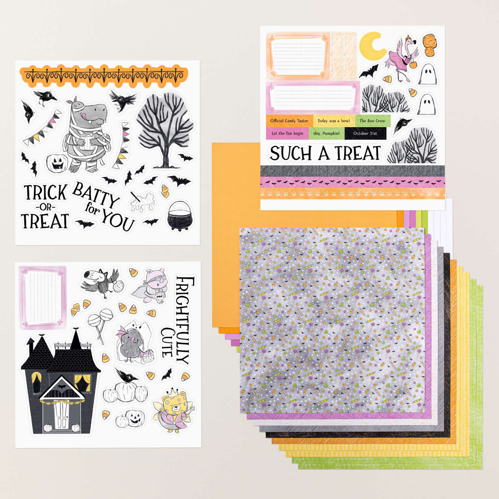 SWEET HALLOWEEN SCRAPBOOKING WORKSHOP KIT (ENGLISH)