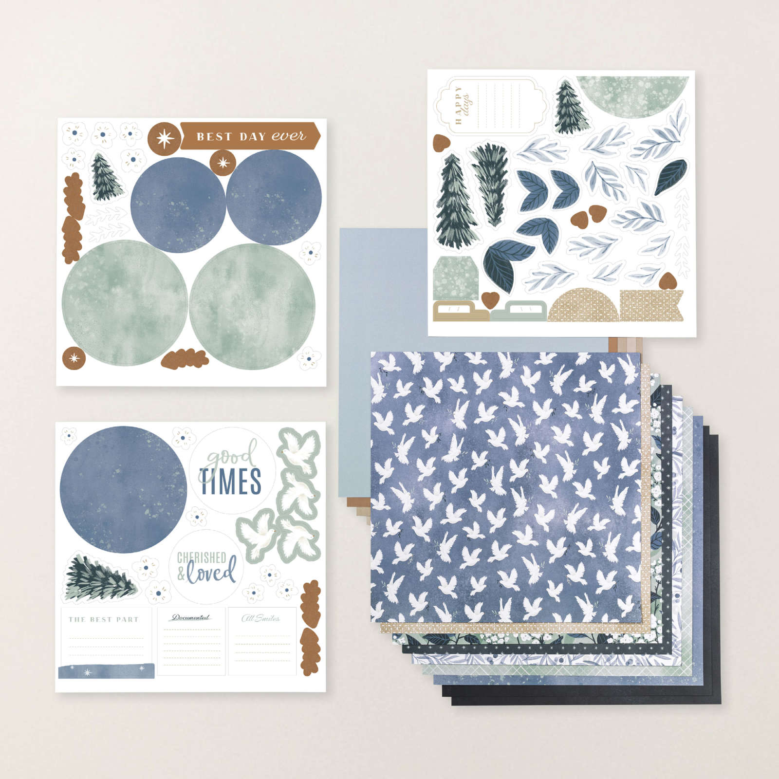 PEACEFUL DAYS SCRAPBOOKING WORKSHOP KIT (ENGLISH)