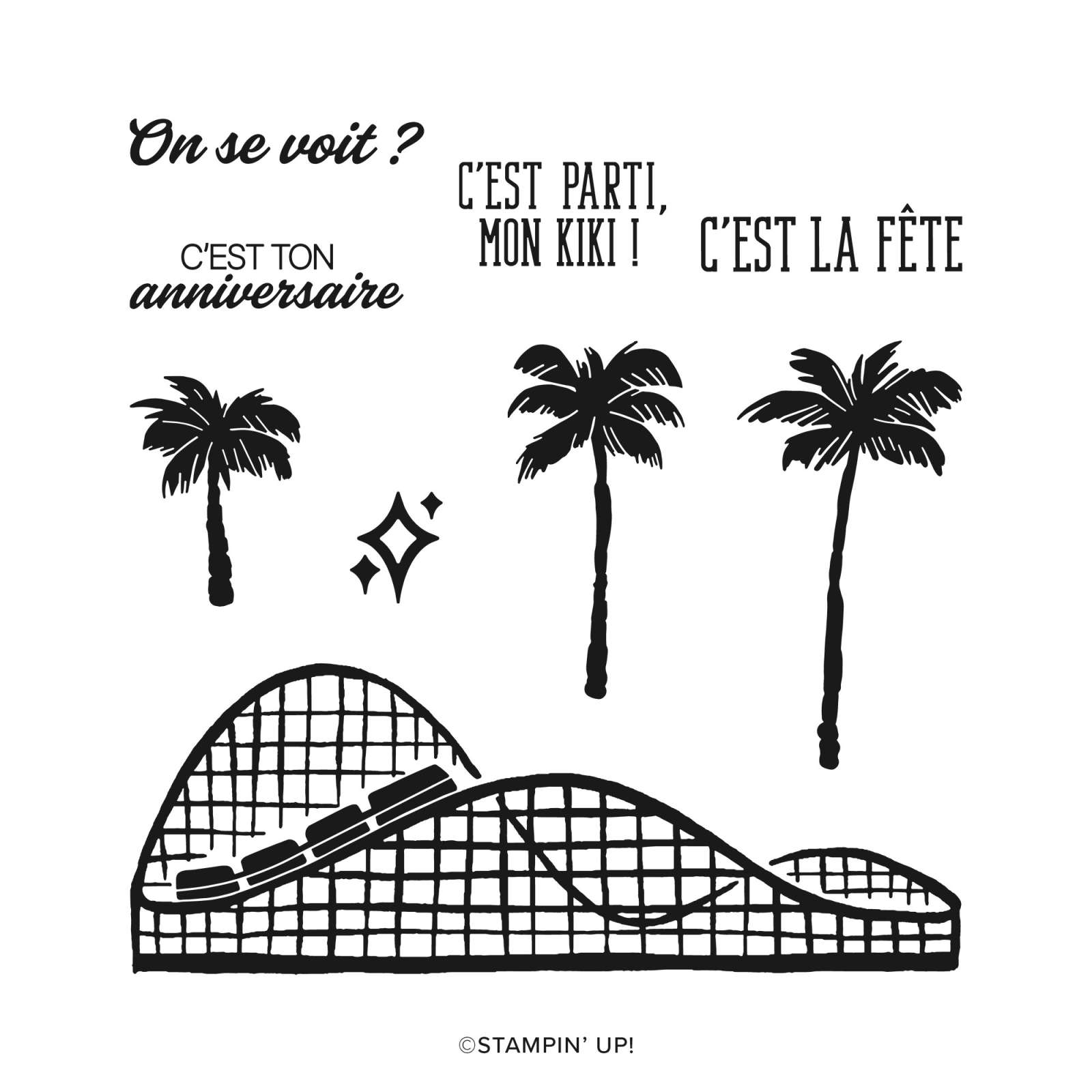 AMUSEMENT LITTORAL PHOTOPOLYMER STAMP SET (FRENCH)