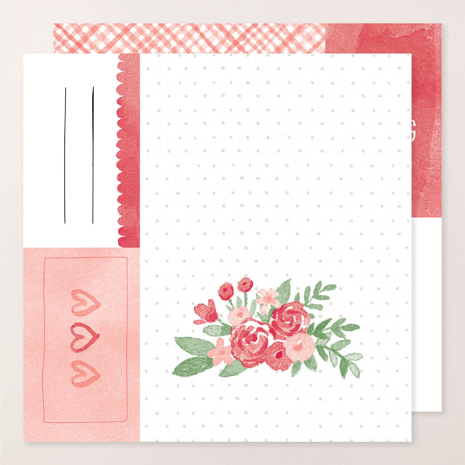 LOVE NOTES 6" X 6" (15.2 X 15.2 CM) MIX & MATCH DESIGNER SERIES PAPER