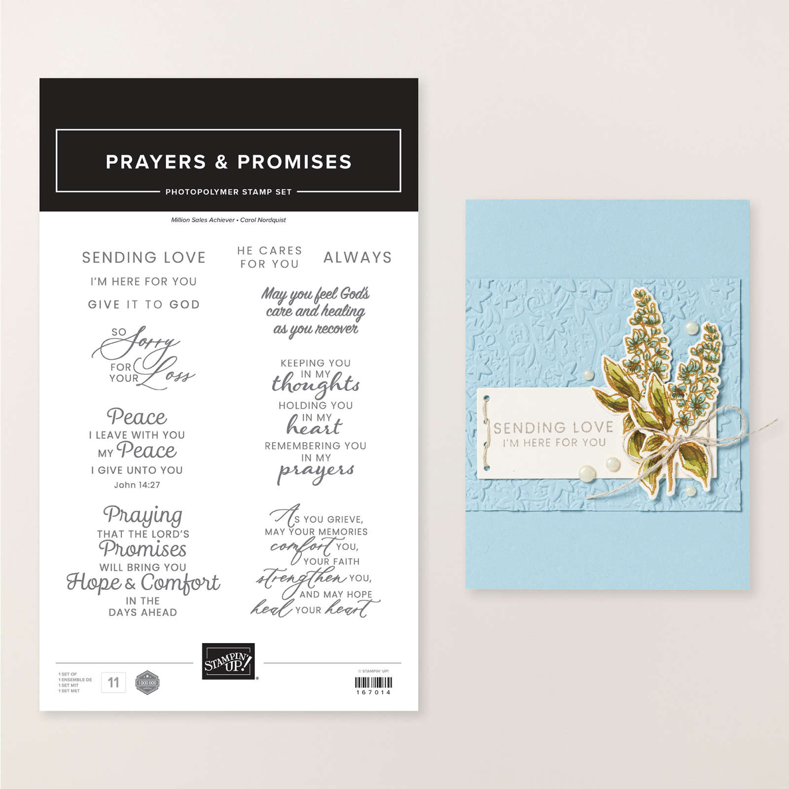 PRAYERS & PROMISES PHOTOPOLYMER STAMP SET (ENGLISH)