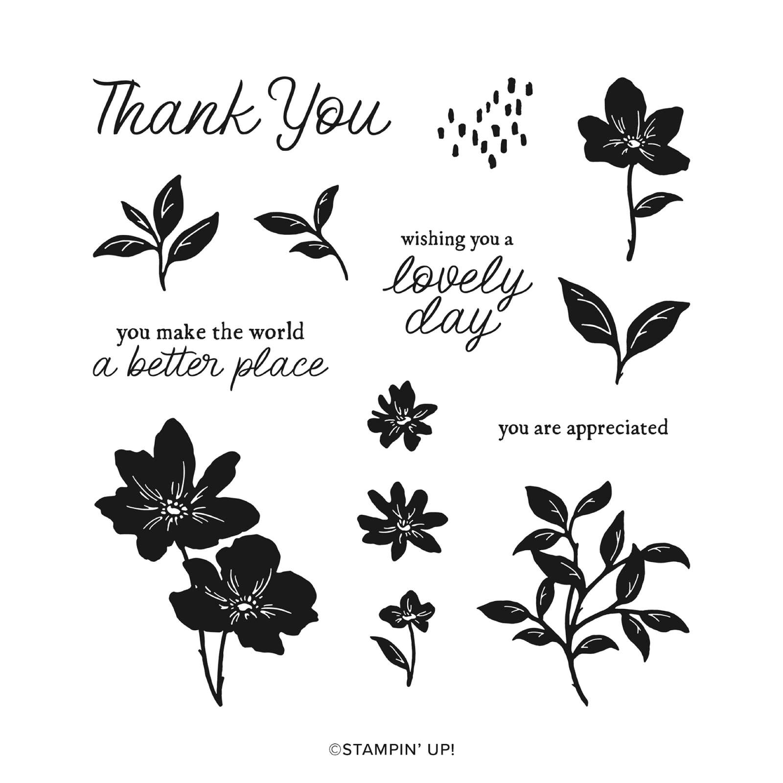 PARADISE GARDEN PHOTOPOLYMER STAMP SET (ENGLISH)