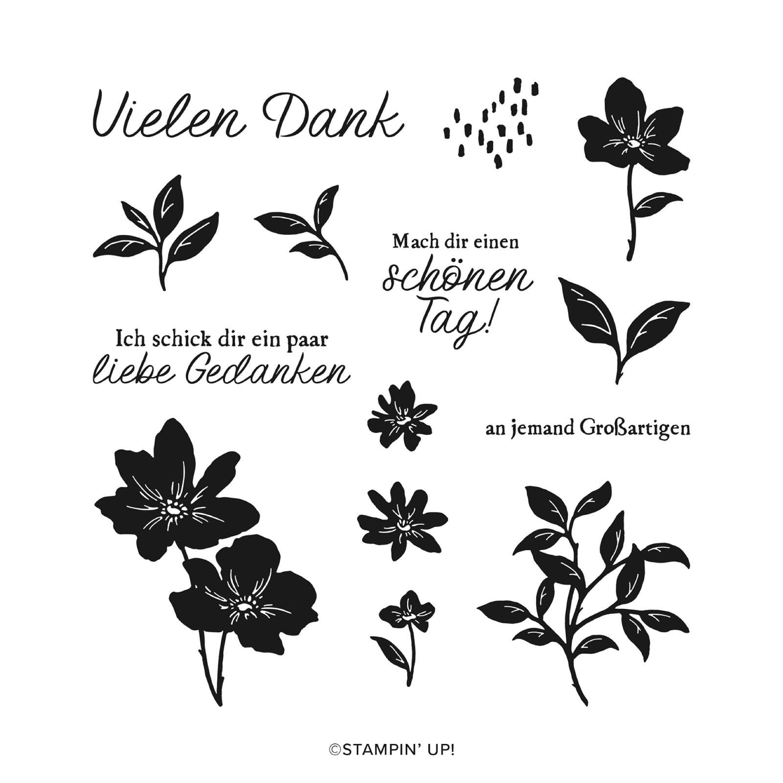 STEMPELSET KLARSICHT WUNDERSCHÖNER GARTEN (DEUTSCH)