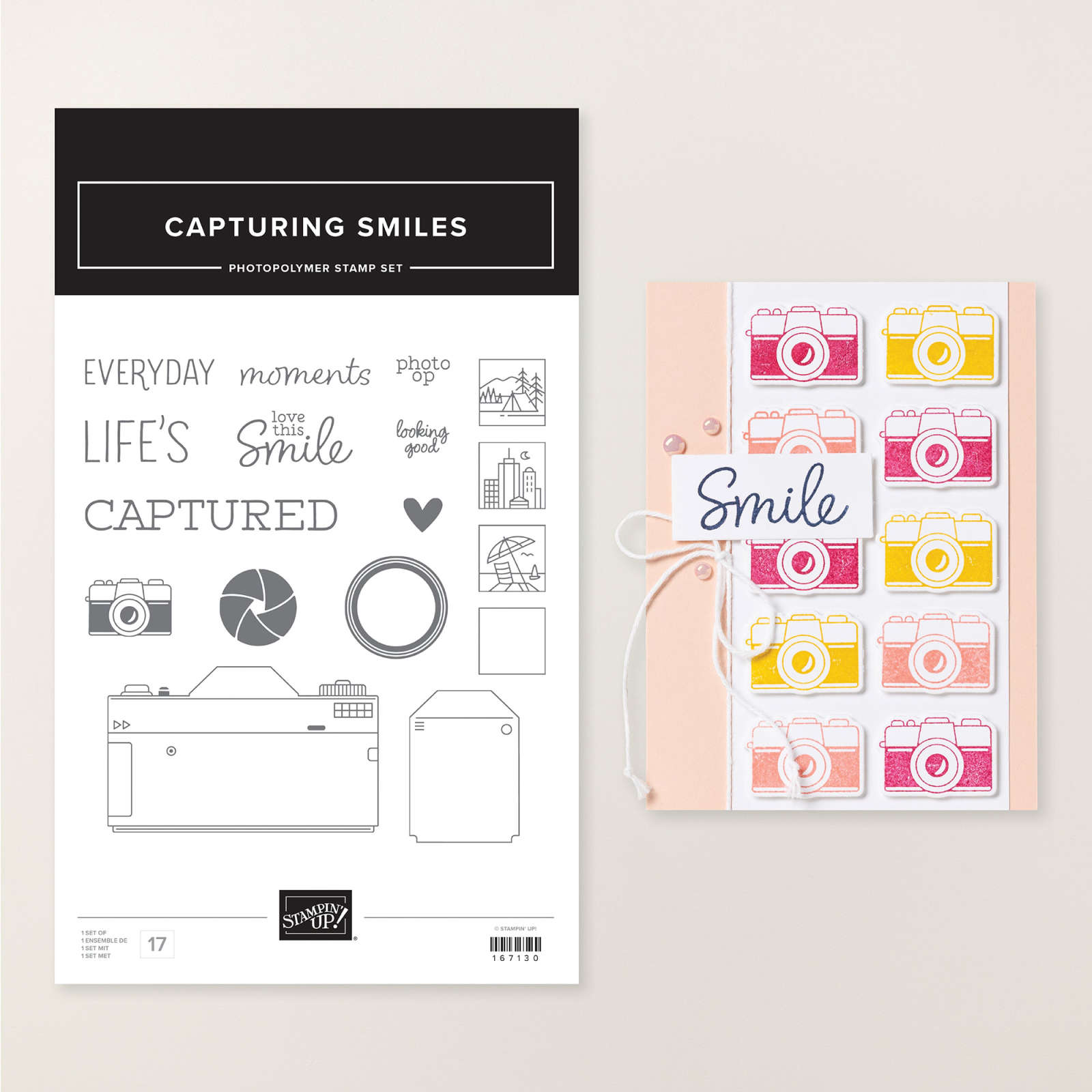 CAPTURING SMILES PHOTOPOLYMER STAMP SET (ENGLISH)