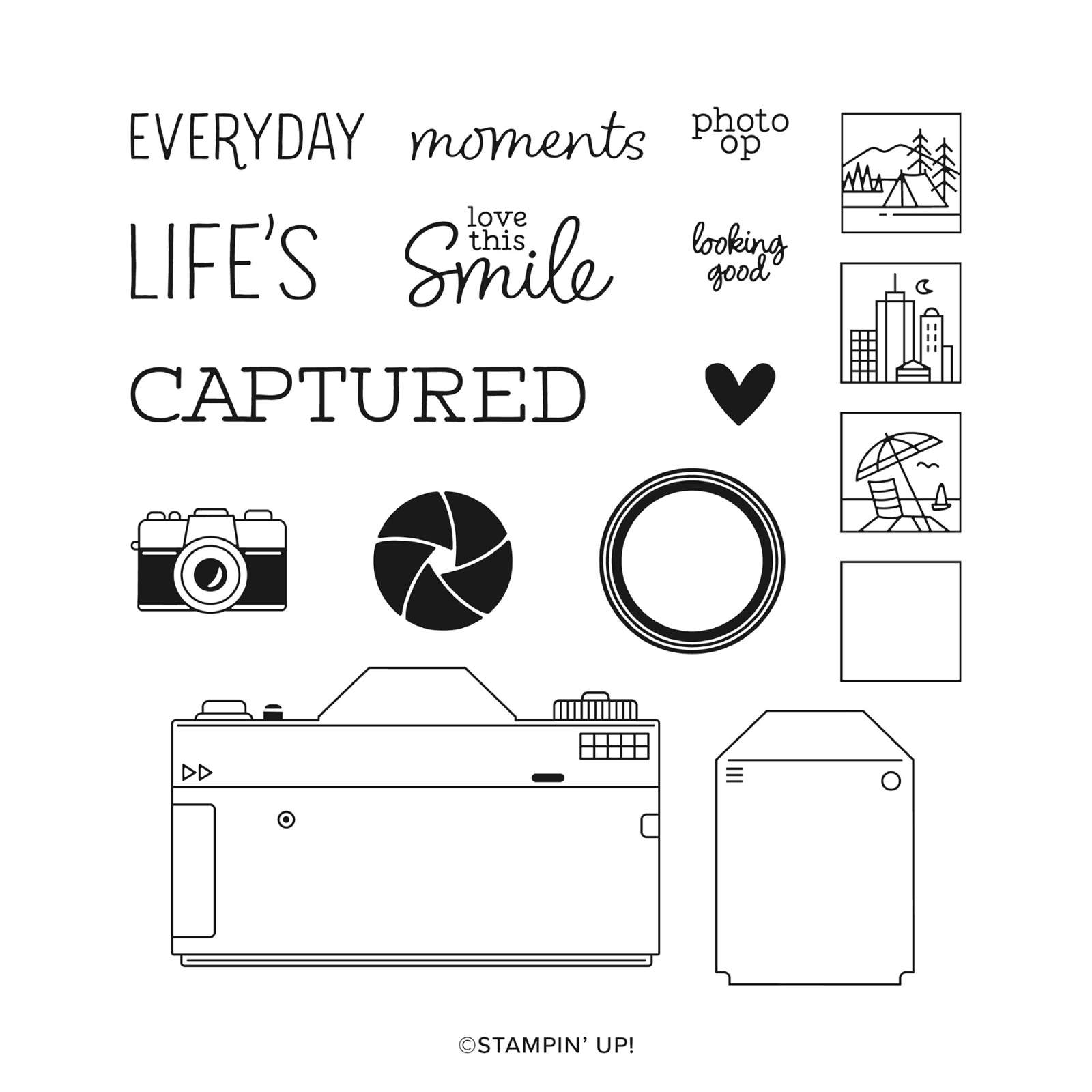 CAPTURING SMILES PHOTOPOLYMER STAMP SET (ENGLISH)