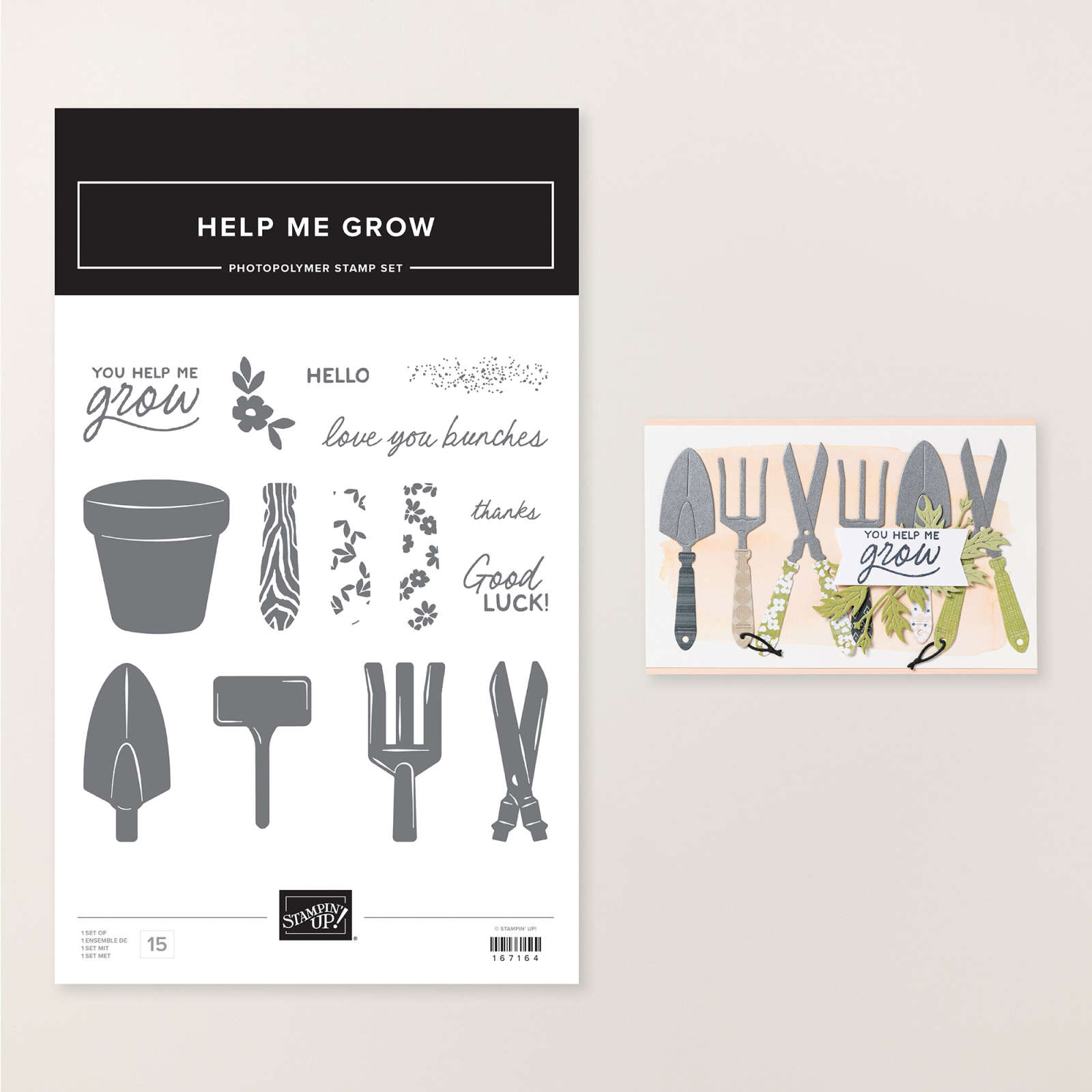 HELP ME GROW PHOTOPOLYMER STAMP SET (ENGLISH)
