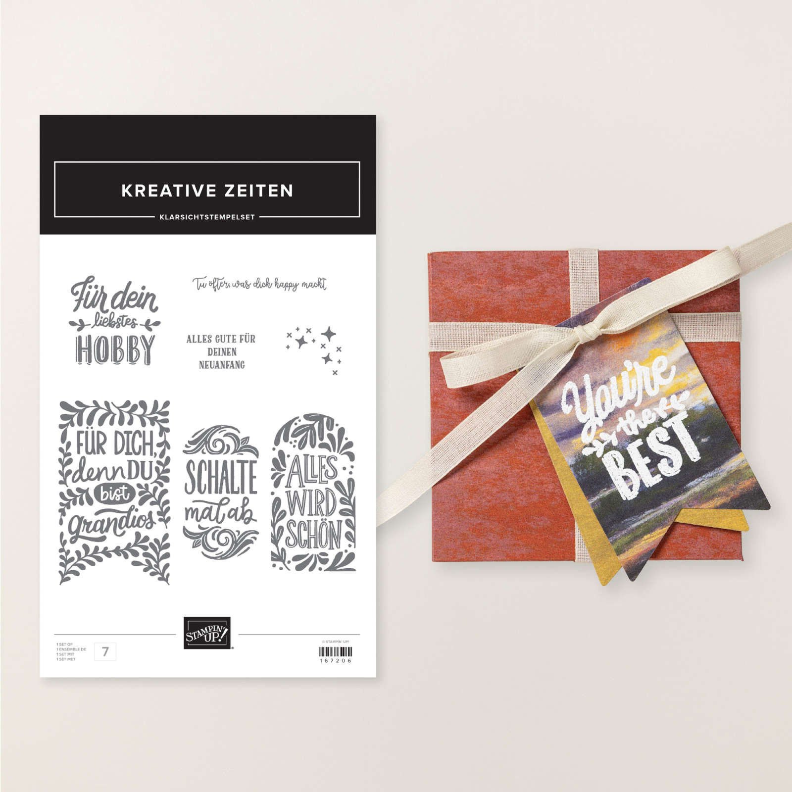 STEMPELSET KLARSICHT KREATIVE ZEITEN (DEUTSCH)