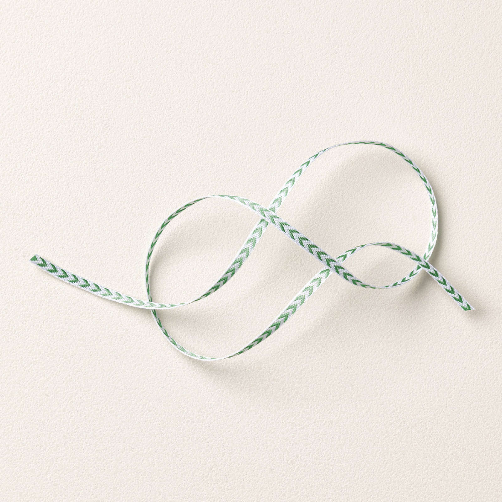 GARDEN GREEN 1/8" (3.2 MM) CHEVRON RIBBON