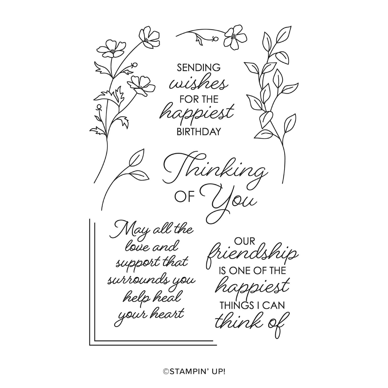 FRAMED ALL AROUND PHOTOPOLYMER STAMP SET (ENGLISH)