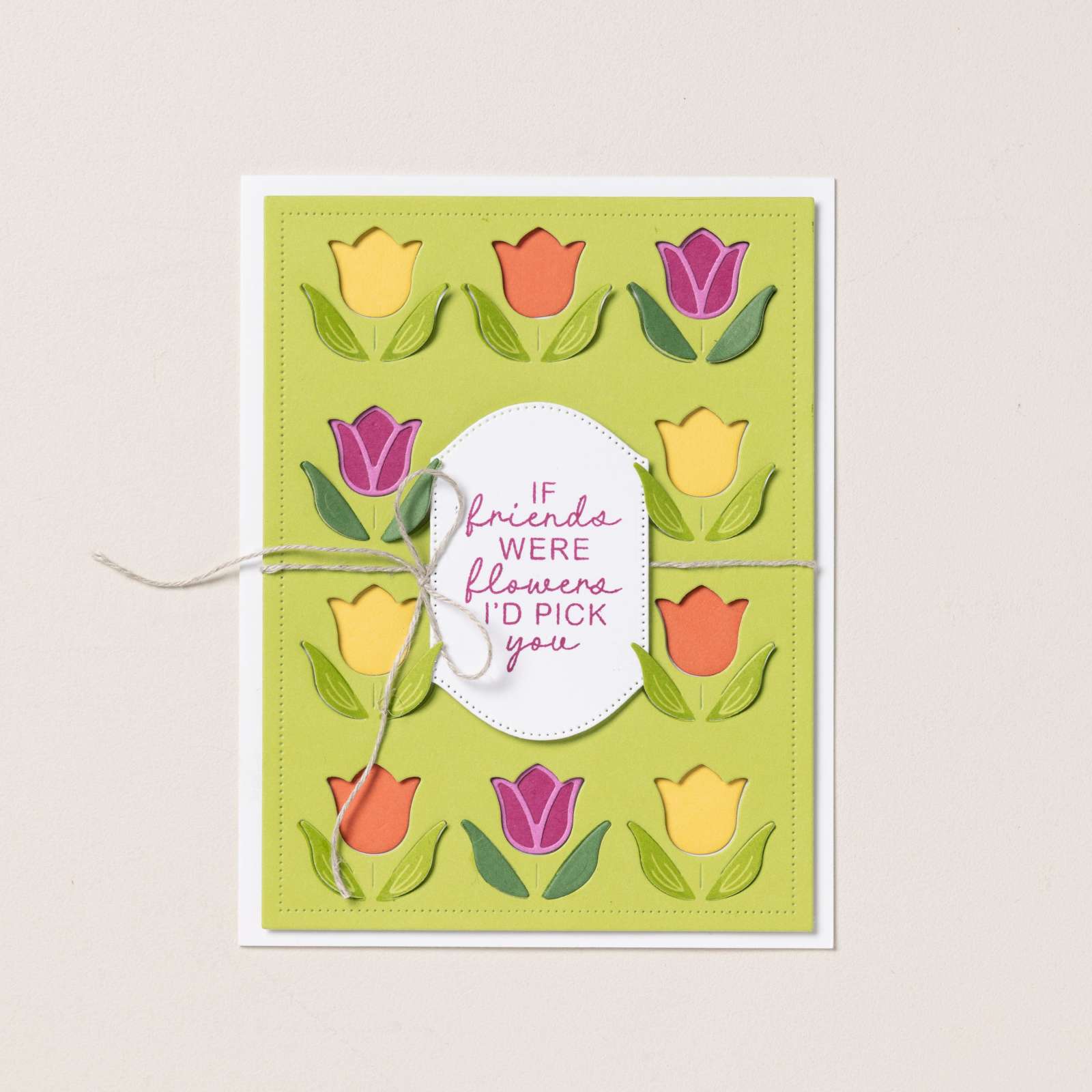 FOTOPOLYMEERSTEMPELSET ZONNIGE TULPEN (NEDERLANDS)