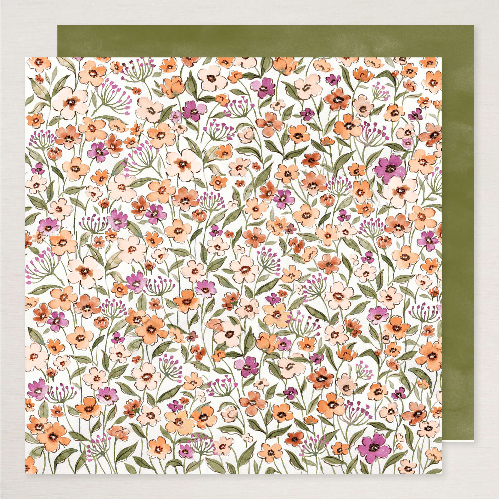 LOVELY FLORALS DESIGNER SERIES PAPER & STICKER SHEET (ENGLISH)