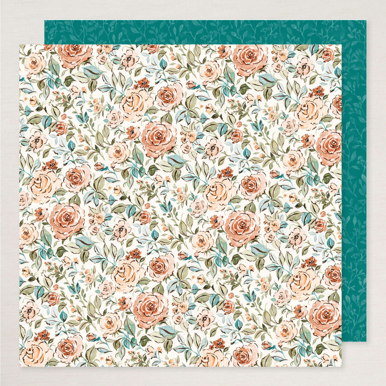 LOVELY FLORALS DESIGNER SERIES PAPER & STICKER SHEET (ENGLISH)