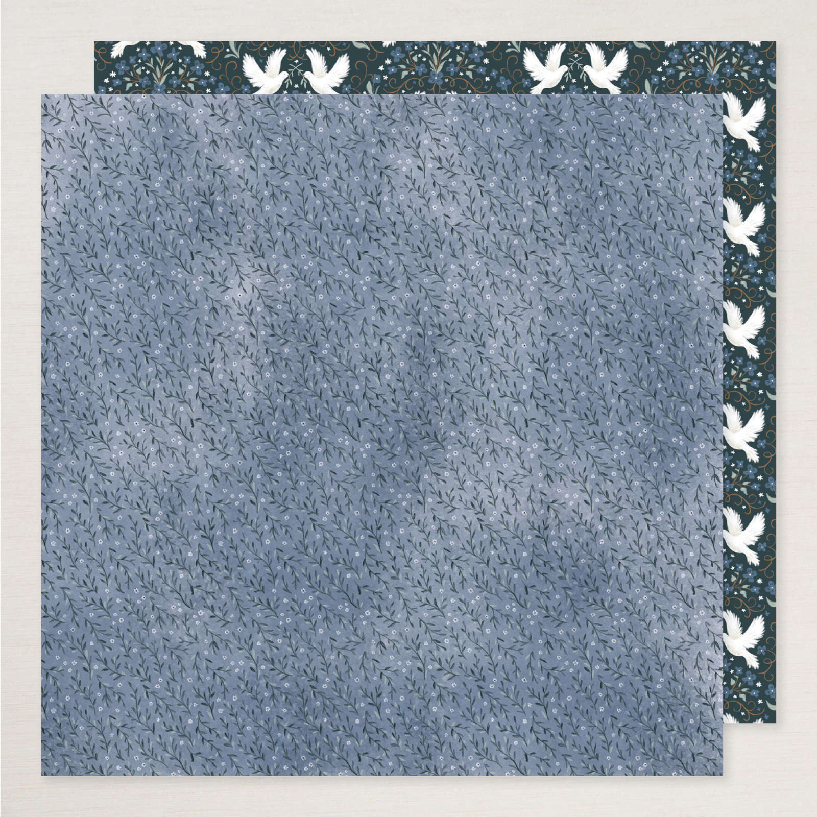 PEACEFUL GARDEN DESIGNER SERIES PAPER & STICKER SHEET (ENGLISH)