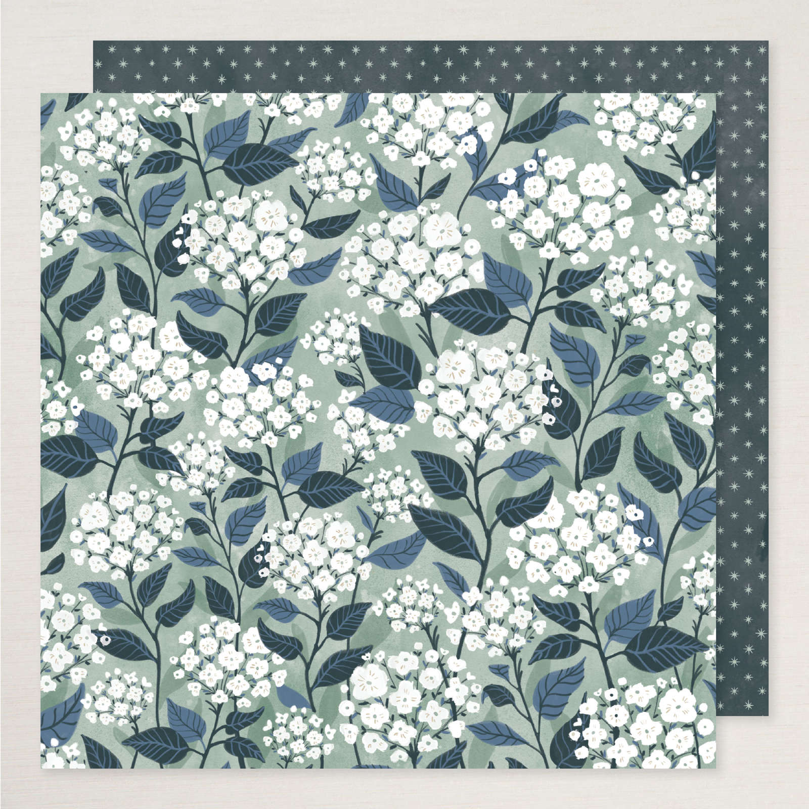 PEACEFUL GARDEN DESIGNER SERIES PAPER & STICKER SHEET (ENGLISH)