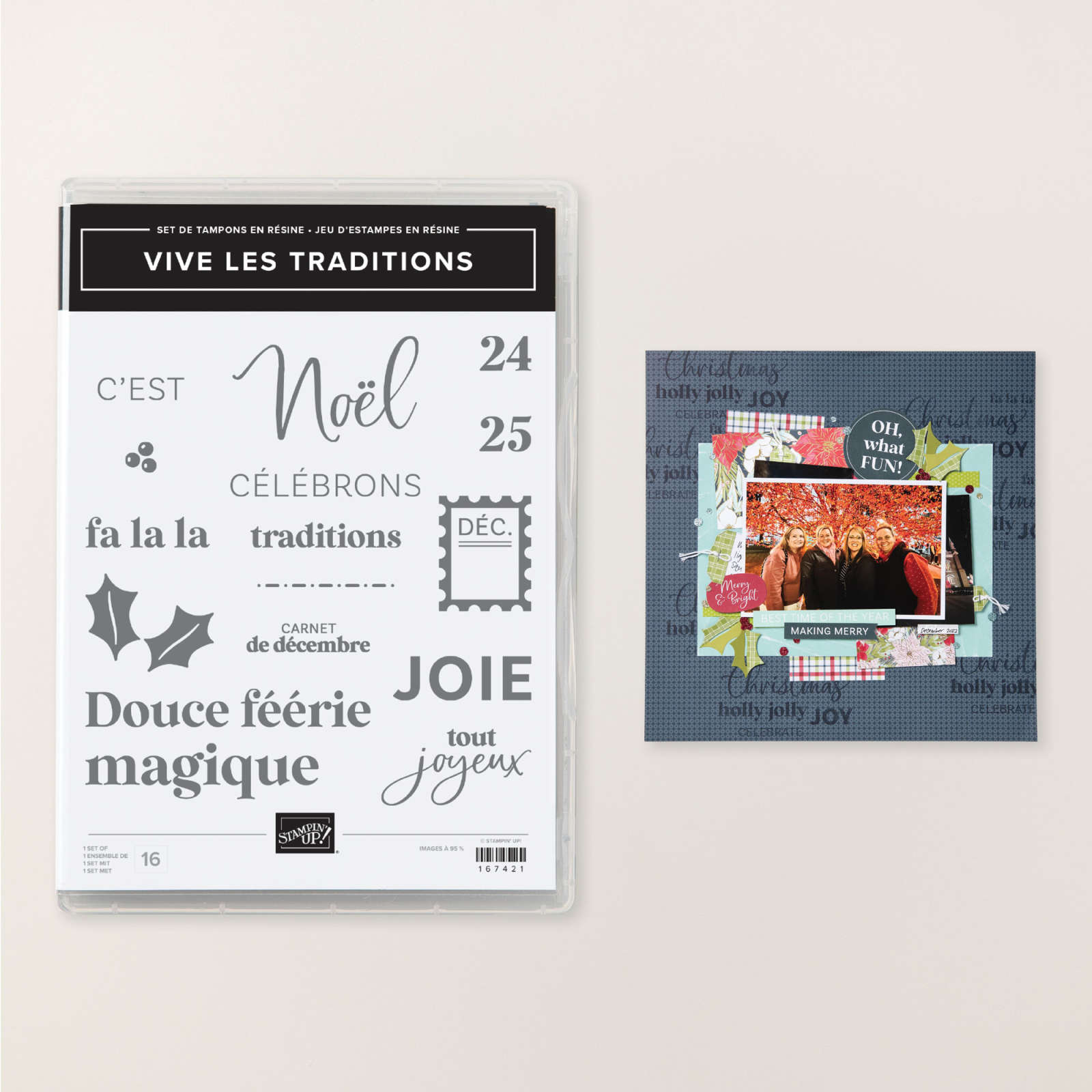 VIVE LES TRADITIONS PHOTOPOLYMER STAMP SET (FRENCH)
