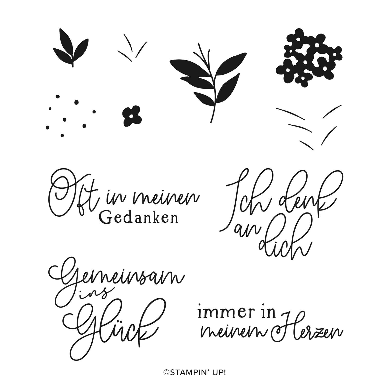 STEMPELSET KLARSICHT ZEITLOS FLORAL (DEUTSCH)