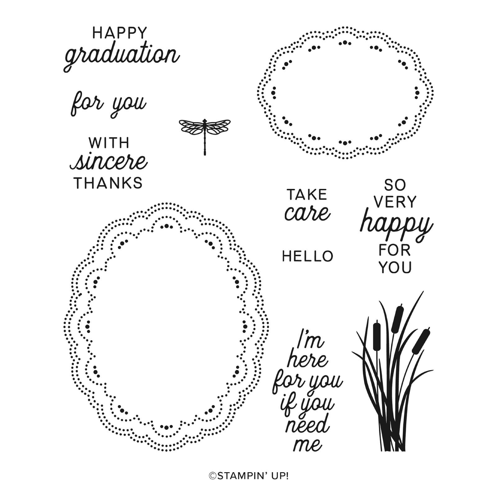 SCALLOPED WISHES PHOTOPOLYMER STAMP SET (ENGLISH)