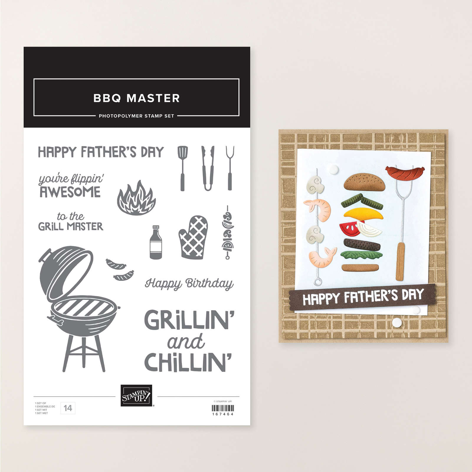 BBQ MASTER PHOTOPOLYMER STAMP SET (ENGLISH)