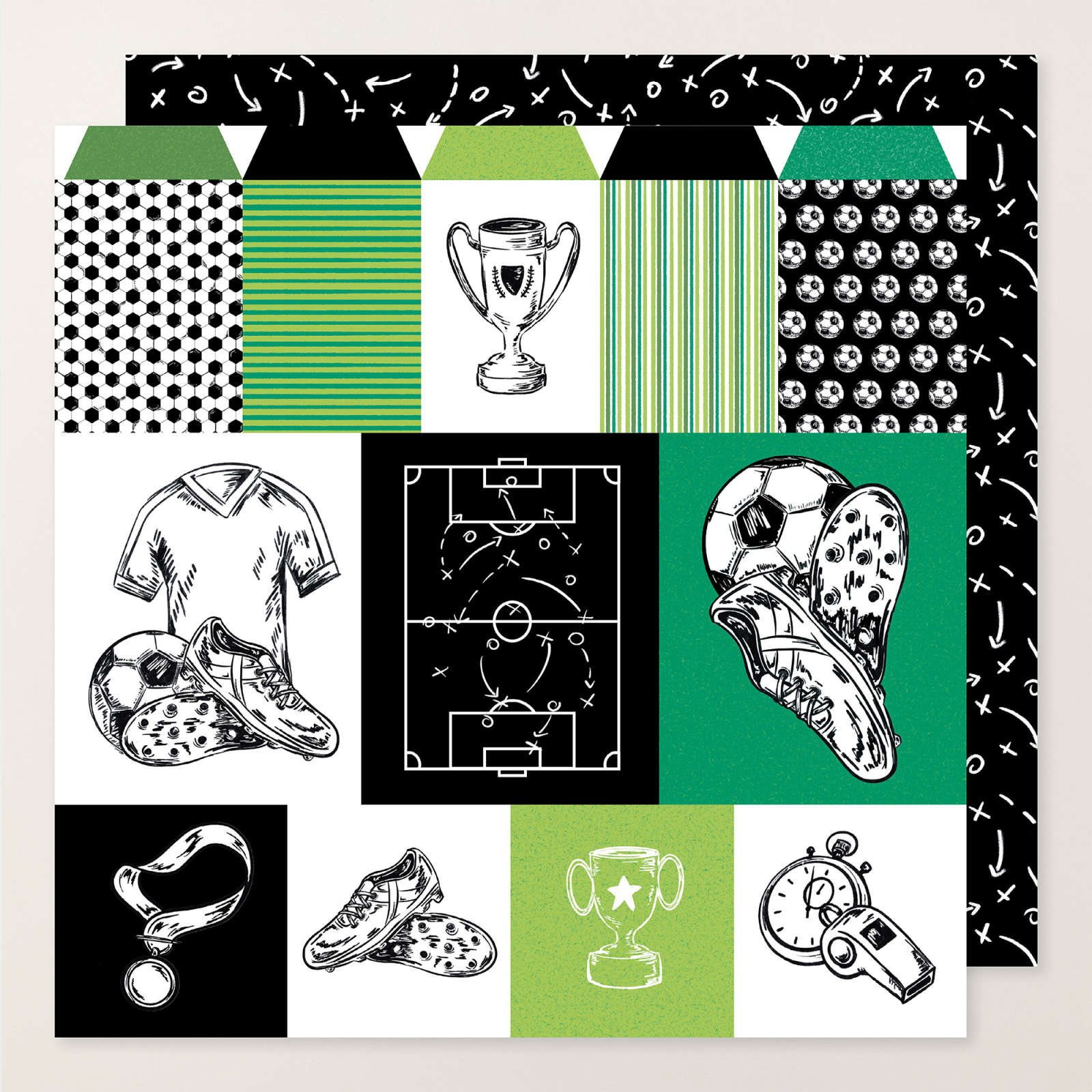 A WONDERFUL MATCH 12" X 12" (30.5 X 30.5 CM) DESIGNER SERIES PAPER