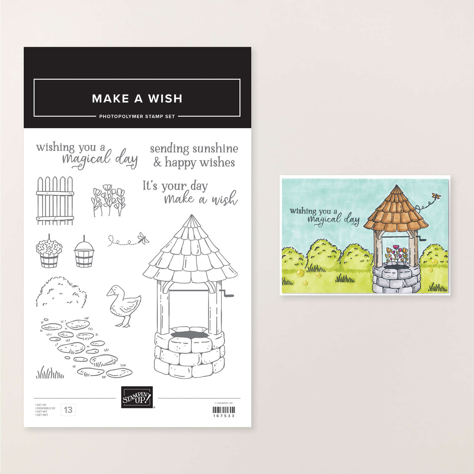 MAKE A WISH PHOTOPOLYMER STAMP SET (ENGLISH)