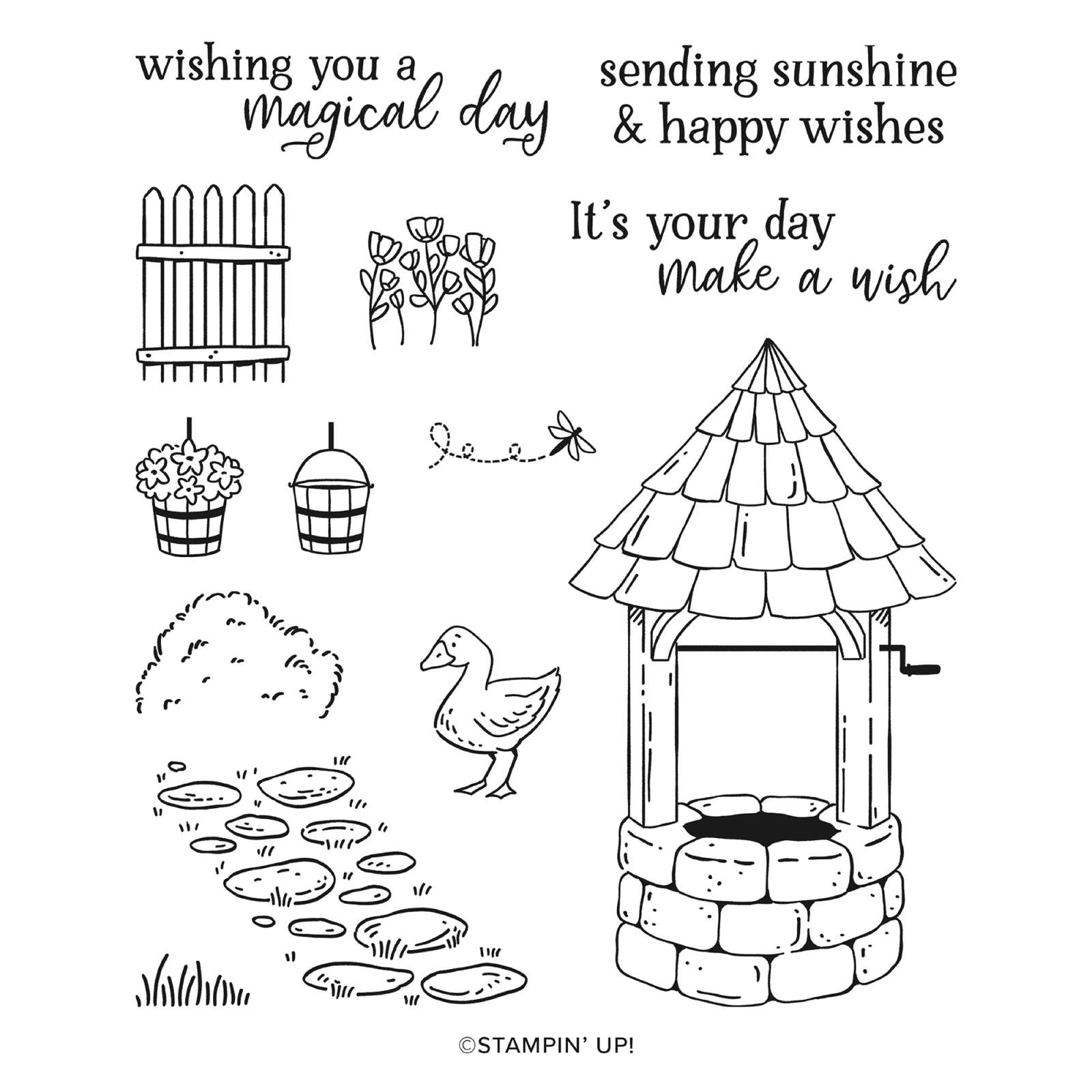 MAKE A WISH PHOTOPOLYMER STAMP SET (ENGLISH)