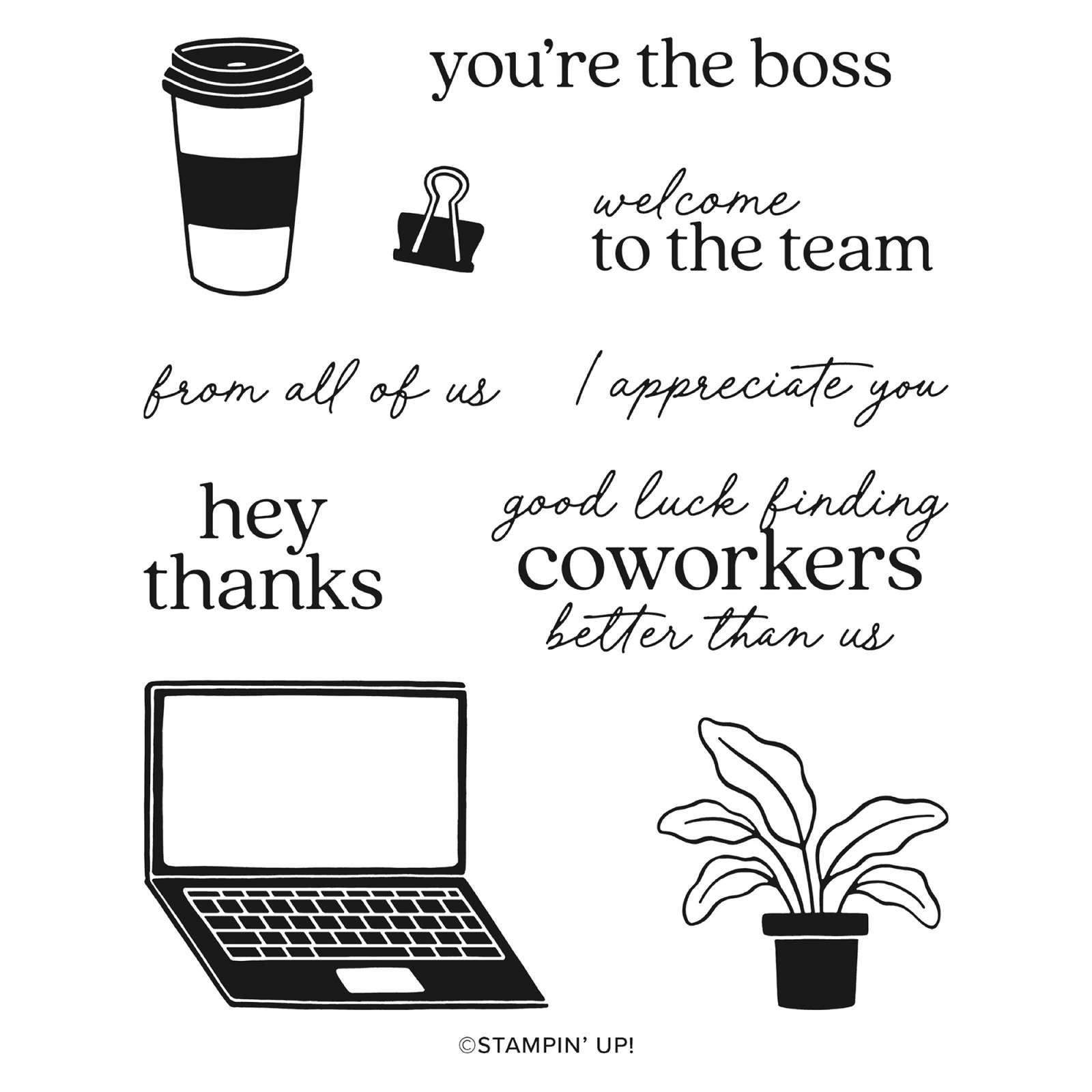 DREAM TEAM PHOTOPOLYMER STAMP SET (ENGLISH)