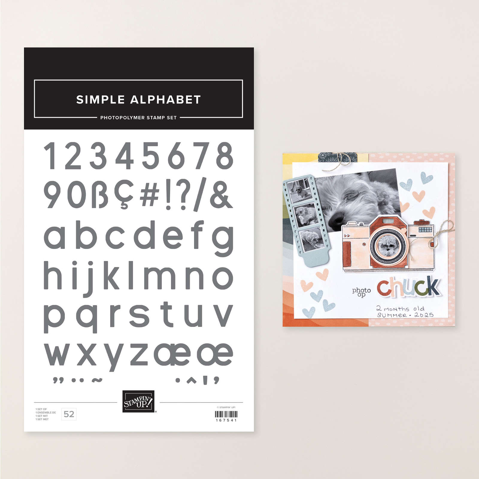 SIMPLE ALPHABET PHOTOPOLYMER STAMP SET