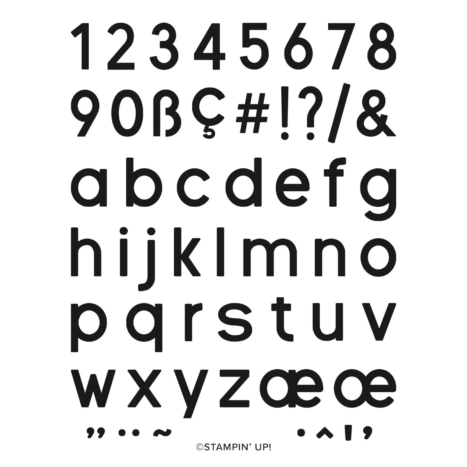 SIMPLE ALPHABET PHOTOPOLYMER STAMP SET