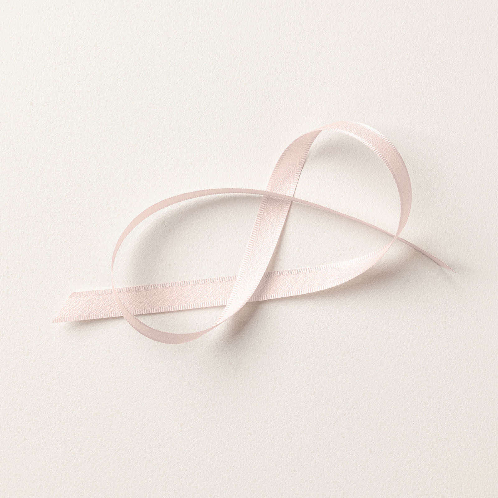 BARELY BLUSH 3/8" (1 CM) BORDERED RIBBON