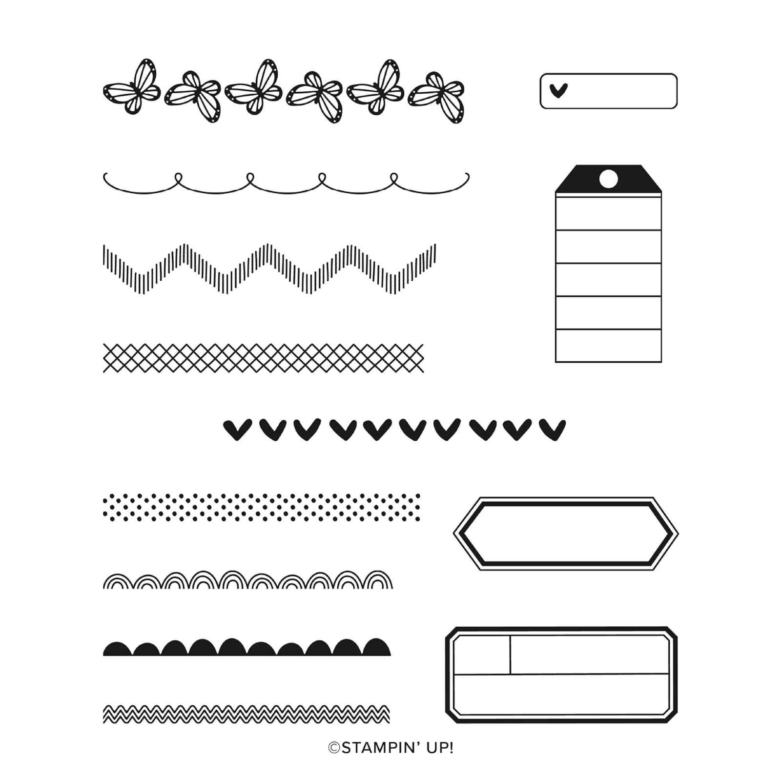 BORDERED IN BEAUTY PHOTOPOLYMER STAMP SET