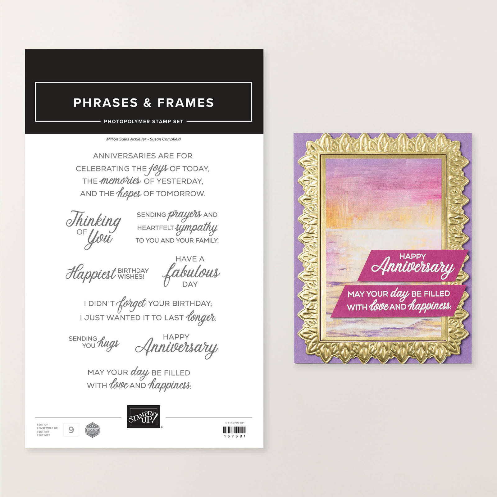 PHRASES & FRAMES PHOTOPOLYMER STAMP SET (ENGLISH)
