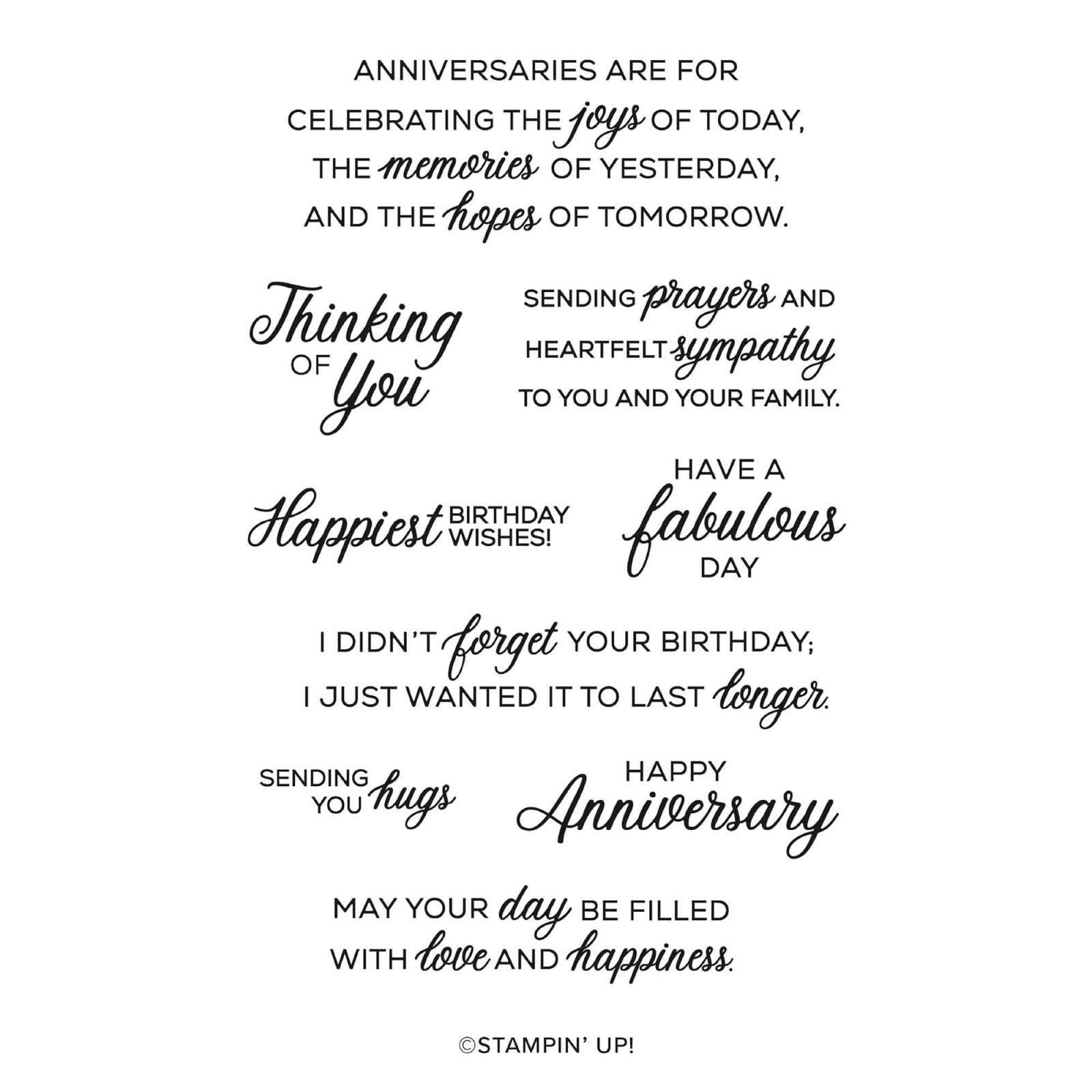 PHRASES & FRAMES PHOTOPOLYMER STAMP SET (ENGLISH)